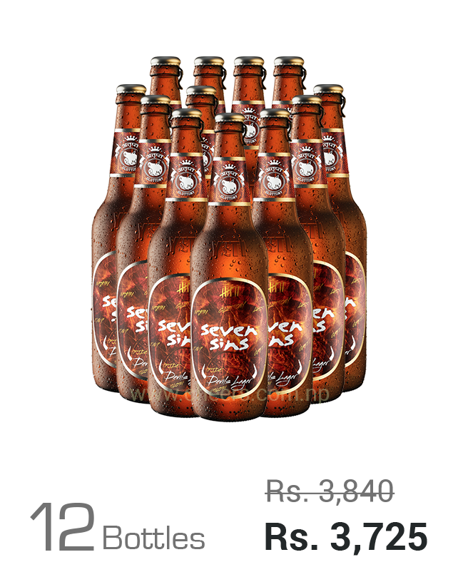 Seven Sins Devils Lager 650ML x 12 Bottles Seven Sins Devils Lager 650ML x 12 Bottles
