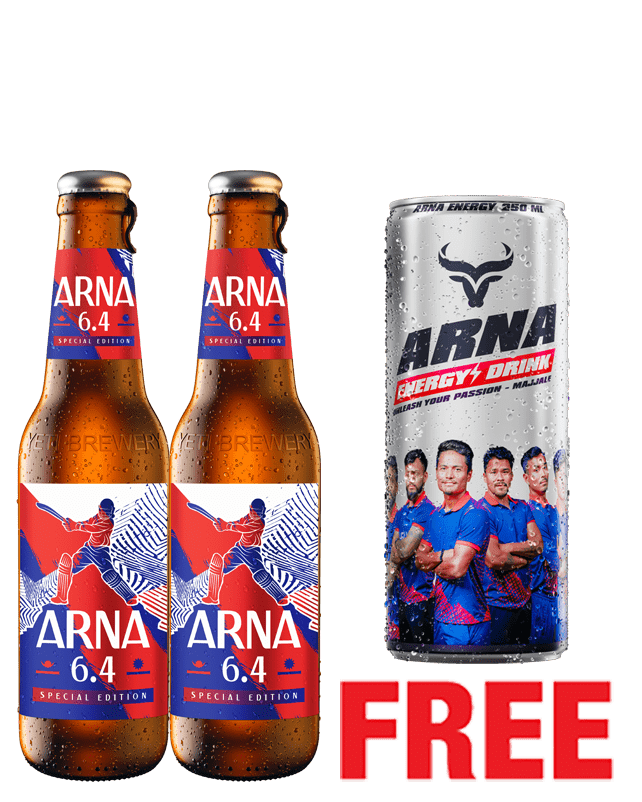Arna 6.4 330ML x 2 Bottles + Arna Energy Drink 250ML Free Arna 6.4 330ML x 2 Bottles + Arna Energy Drink 250ML Free
